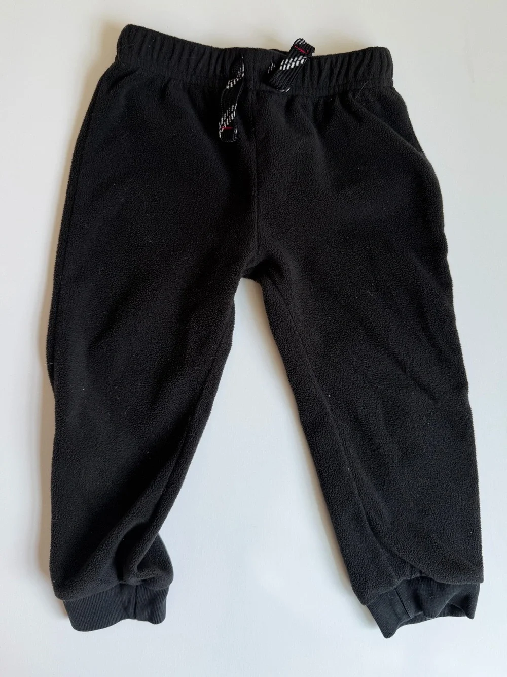 3/$21 | Carter's Black Fleece Joggers with Red & Black Plaid Vest Set